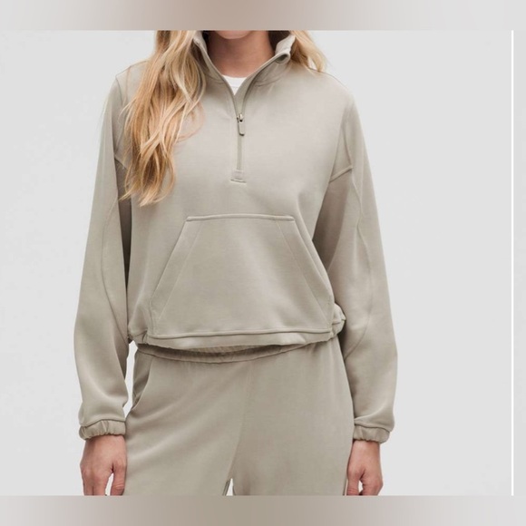 lululemon athletica Tops - NWOT Lululemon Brushed Softstreme Half Zip